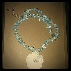 Coral Rock Flower Necklace
